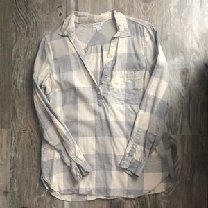 J. Crew Long Sleeve Plaid Pullover